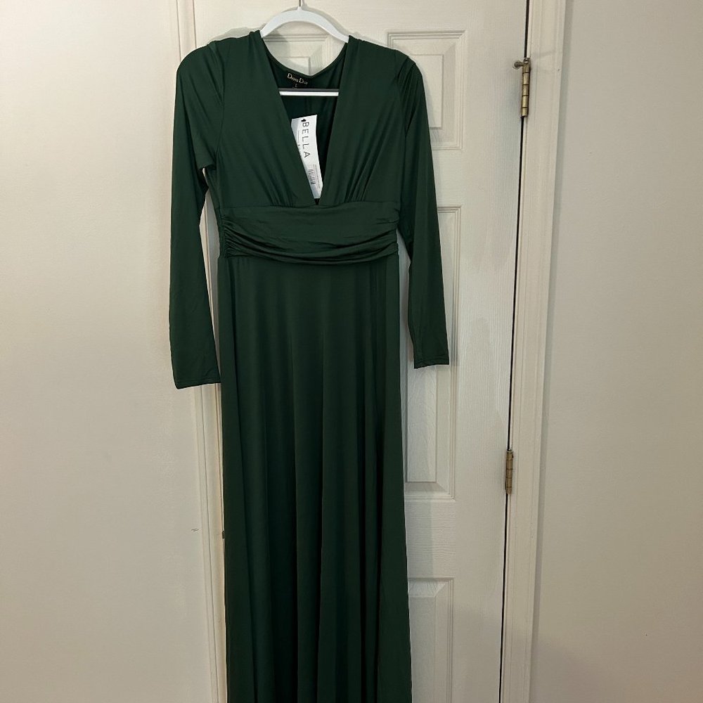 Green Long Sleeve Dress